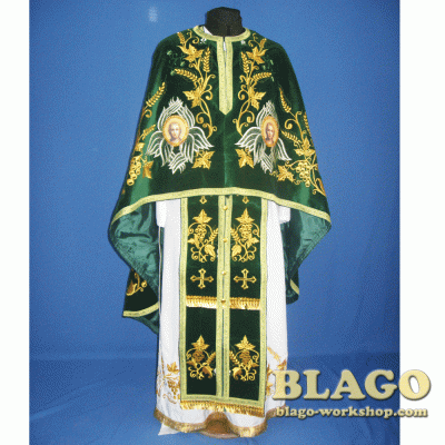 Ієрейське облачення грецького крою з вишивкою №13