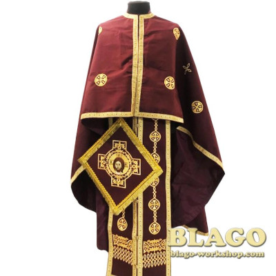 Ієрейське облачення грецького крою з вишивкою №54
