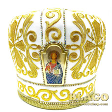 Митра з вишивкою та іконами №67