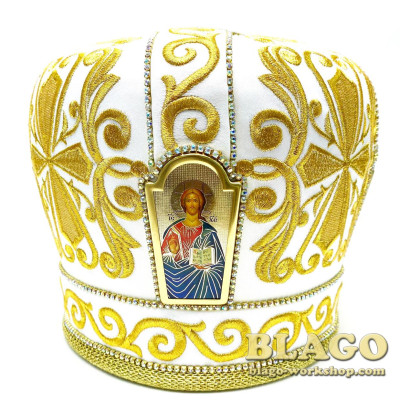 Митра з вишивкою та іконами №67
