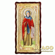 Храмова ікона Святий Преподобний Антоній Великий, фігурна рамка, 60х120 см