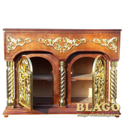 Wooden Orthodox Lectern For Church Altar Table, 150х75х105 сm