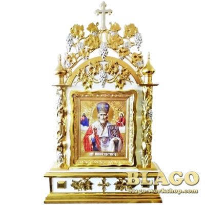 Кіот дерев'яний виносний двосторонній, 80х20х132см