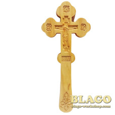 Хрест дерев’яний, різьблений№643, 7,5х18 см