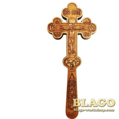 Хрест дерев’яний, різьблений№623, 11,5х27,6 см