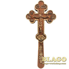 Хрест дерев’яний, різьблений№623, 11,5х27,6 см
