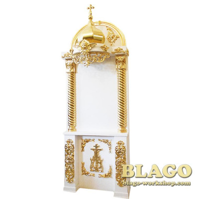 Кіот дерев'яний з позолотою, 90х270см