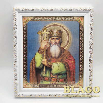 Icon Equal of the Apostles Great Prince Vladimir, 18х21 cm