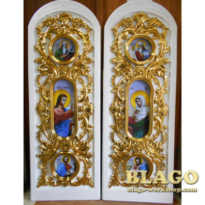 Царські Ворота дерев'яні з позолотою