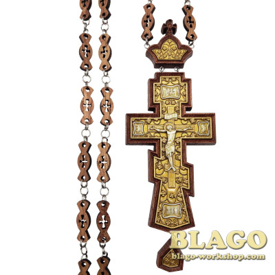 Pectoral wood cross 7х19,5cm №531