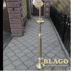 Підсвічник виносний на 3 свічки конусна ніжка