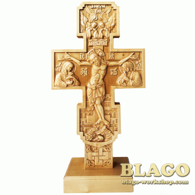 Хрест дерев’яний напрестольний різьблений, 24х3х48 см