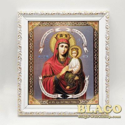 Icon of the Mother of God of the Uncut Mountain, 18х21 cm