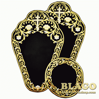 Boards for crosses and a lamp embroidered, 28х44 см Boards for crosses and a lamp embroidered, 28х44 см