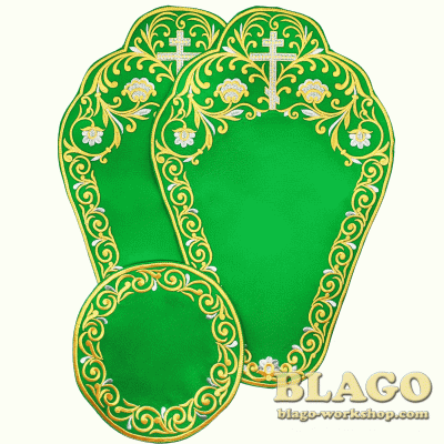 Boards for crosses and a lamp embroidered, 28х44 см Boards for crosses and a lamp embroidered, 28х44 см