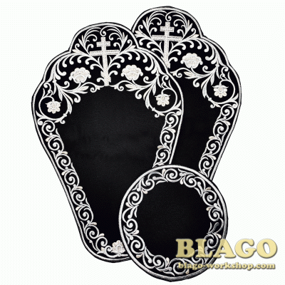 Boards for crosses and a lamp embroidered, 28х44 см Boards for crosses and a lamp embroidered, 28х44 см