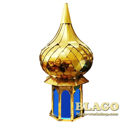 Metal dome for churches (hexagonal cross), 1 m