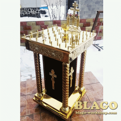 Панахидний стіл на 40 свічок, 40х40 см