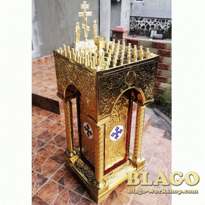 Панахидний стіл на 50 свічок, 45х45 см