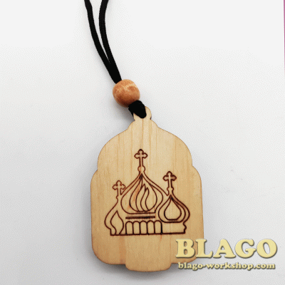 Подвеска автомобильная деревянная, 4,5х6,5 см