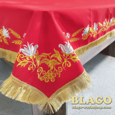 Tablecloth on the Altar with embroidery "Lily" №2