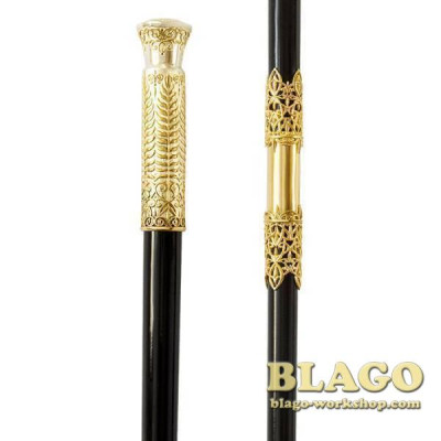 Jewelry Bishop crosier gilding, 145 cm