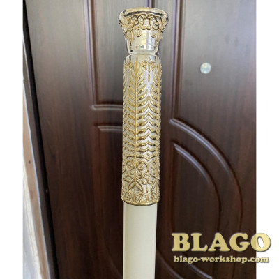 Jewelry Bishop crosier gilding, 145 cm