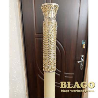 Jewelry Bishop crosier gilding, 145 cm