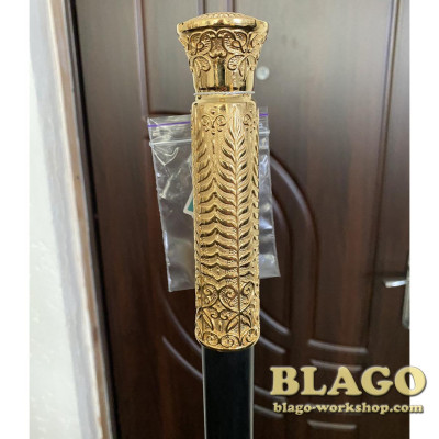 Jewelry Bishop crosier gilding, 145 cm