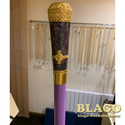 Посох позолочений, 145 см
