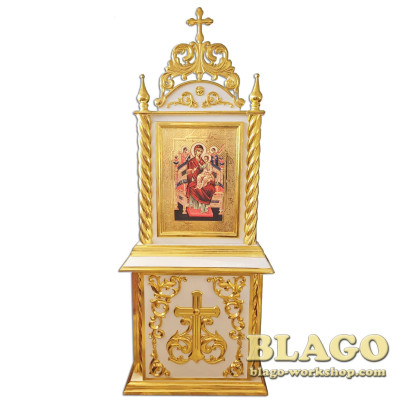 Кіот дерев'яний з позолотою, 90х25х250см