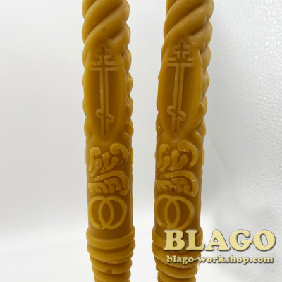 Candles Wedding wax spiral, 36cm