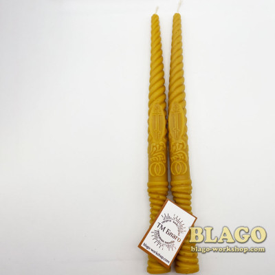 Candles Wedding wax spiral, 36cm