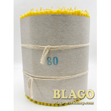 Свічки (офірки) церковні парафінові №80, висота свічки, см: 16,5, діаметр, см: 0,65, 400шт