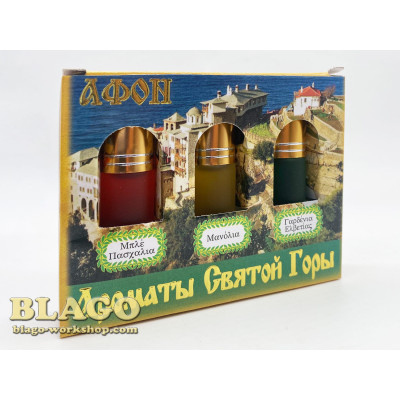 Благовонія Аромати Святої Гори Афон, набір з 3-ох штук Благовонія Аромати Святої Гори Афон, набір з 3-ох штук