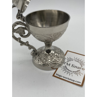 Кадильниця ручна, нікель, 8х14 см