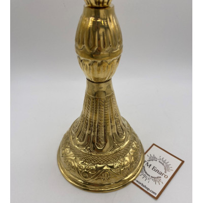 Лампада на довгій ніжці Греція, латунь, 10х26 см