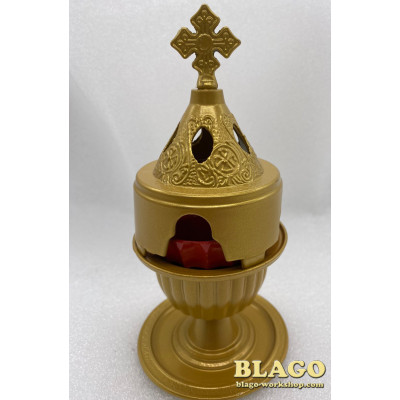 Лампада Греція, металокераміка, 9х19 см