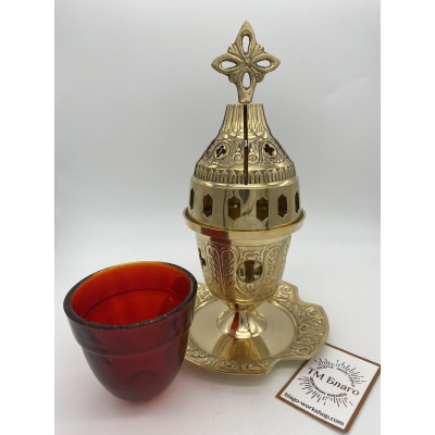 Лампада Греція, латунь, 12х21 см