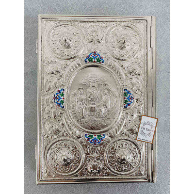 Євангеліє в окладі з нікелю на українській мові, 29х6х39 см