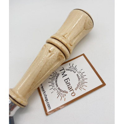 Копие большое с деревянной, резной ручкой, 6х25 см