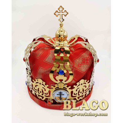 Венцы венчальные латунные золоченые, 19,5х24 см