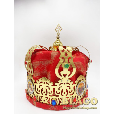 Crowns wedding brass couples "Crown" 19,5х24 cm