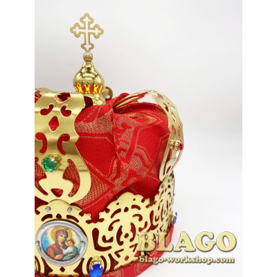 Crowns wedding brass couples "Crown" 19,5х24 cm