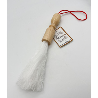 Sprinkler (artificial pile) with wooden handle, 21 cm