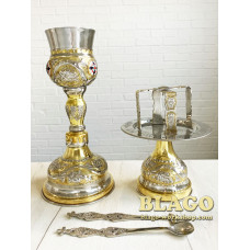  Євхаристичний набір Грецький, комбінований з емаллю, 300 мл