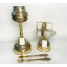  Євхаристичний набір Грецький, латунь,  500 мл