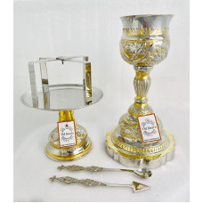  Євхаристичний набір Грецький, латунь, нікель,  500 мл