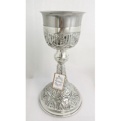  Євхаристичний набір Грецький з чеканкою, нікель, 1000 мл