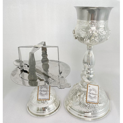 Євхаристичний набір Грецький, нікель, 500 мл Євхаристичний набір Грецький, нікель, 500 мл